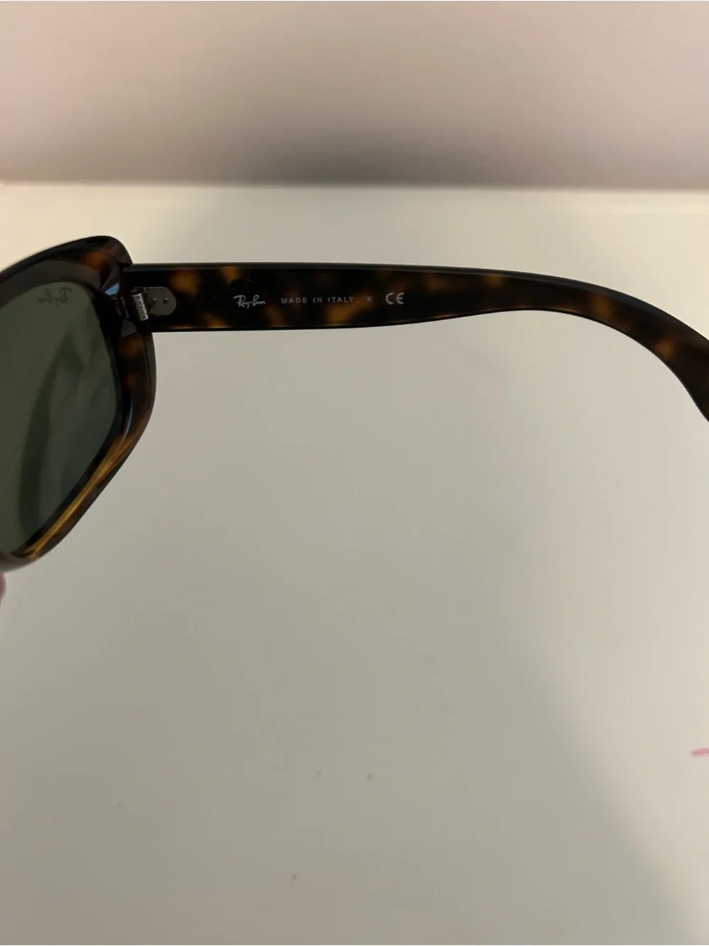 Ray-Ban Jackie Ohh Brown Tortoise Frame Sunglasses with Green Lenses - Picture 8 of 10